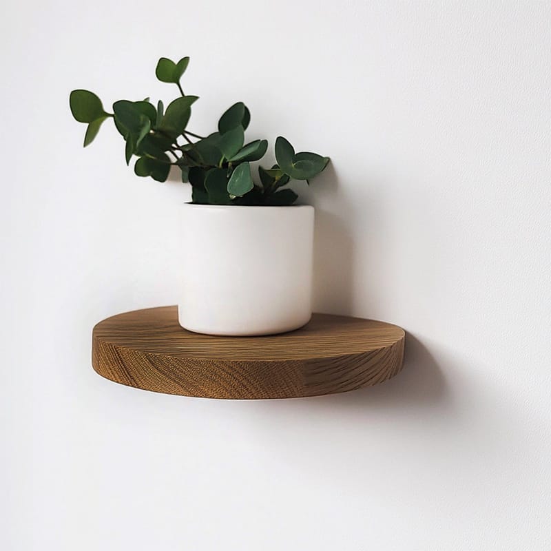 Dekorativ væghylde i træ Hanah Home Rafte (12 x 1,9 x 12 cm) Model Tre Hylde - Hus & renovering - Byggeri - Gulv, væg & tag - Gulv & vægbeklædning - Vægplader