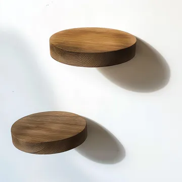 Dekorativ væghylde i træ Hanah Home Rafte (12 x 1,9 x 12 cm) Model Tre Hylde - Hus & renovering - Byggeri - Gulv, væg & tag - Gulv & vægbeklædning - Vægplader