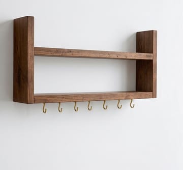 Dekorativ væghylde i træ Wallxpert Brano (50 x 22 x 7 cm) Træ - Træ - Hus & renovering - Byggeri - Gulv, væg & tag - Gulv & vægbeklædning - Vægplader