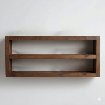 Dekorativ væghylde i træ Wallxpert Cevo (40 x 20 x 7 cm) træ - Træ - Hus & renovering - Byggeri - Gulv, væg & tag - Gulv & vægbeklædning - Vægplader