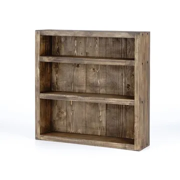 Dekorativ væghylde i træ Wallxpert Rafello (42 x 42 x 9 cm) Træ - Træ (naturlig træfinish) - Hus & renovering - Byggeri - Gulv, væg & tag - Gulv & vægbeklædning - Vægplader