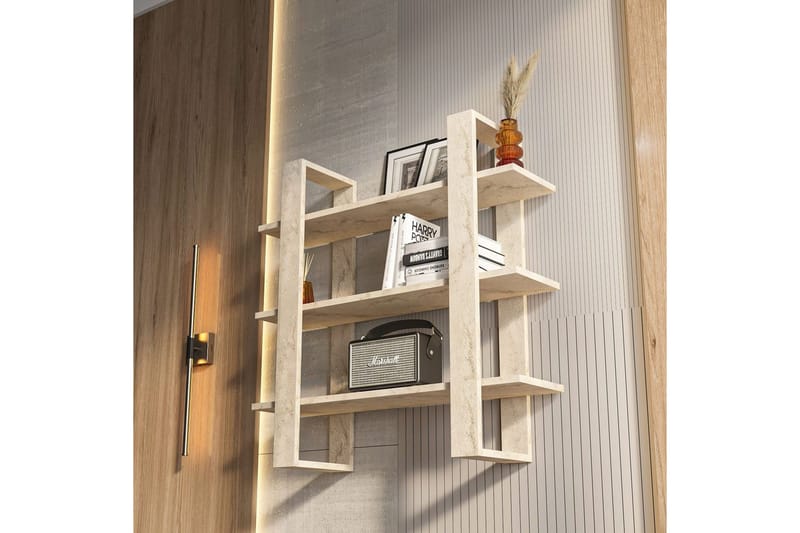 Draven Vægplade 90x90 cm - Travertin - Hus & renovering - Byggeri - Gulv, væg & tag - Gulv & vægbeklædning - Vægplader