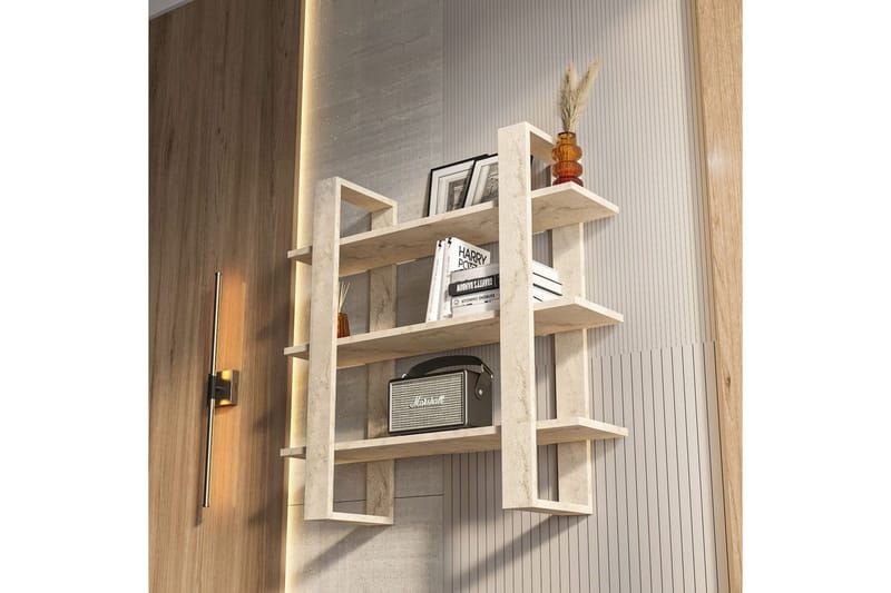 Draven Vægplade 90x90 cm - Travertin - Hus & renovering - Byggeri - Gulv, væg & tag - Gulv & vægbeklædning - Vægplader