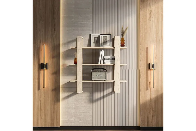 Draven Vægplade 90x90 cm - Travertin - Hus & renovering - Byggeri - Gulv, væg & tag - Gulv & vægbeklædning - Vægplader