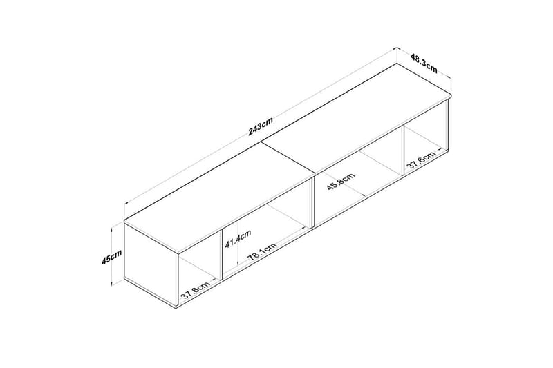 Ervon Vægplade 243x243 cm - Hvid - Hus & renovering - Byggeri - Gulv, væg & tag - Gulv & vægbeklædning - Vægplader