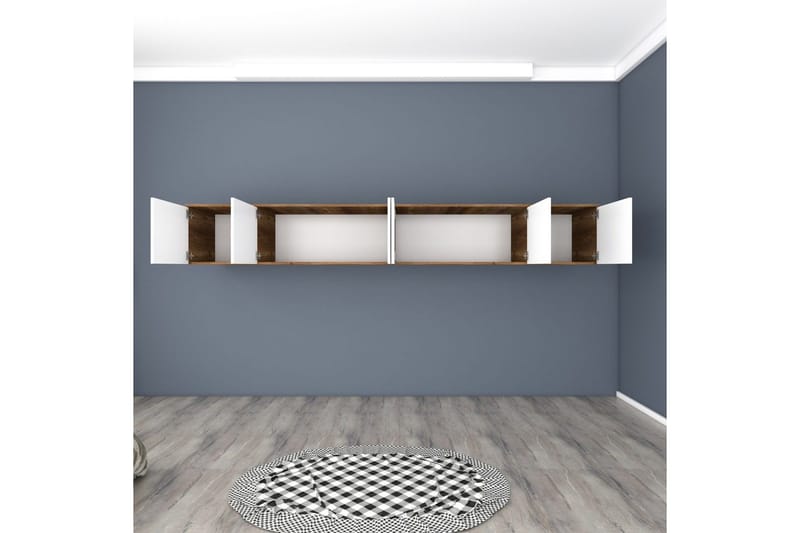 Ervon Vægplade 243x243 cm - Valnød/Hvid - Hus & renovering - Byggeri - Gulv, væg & tag - Gulv & vægbeklædning - Vægplader