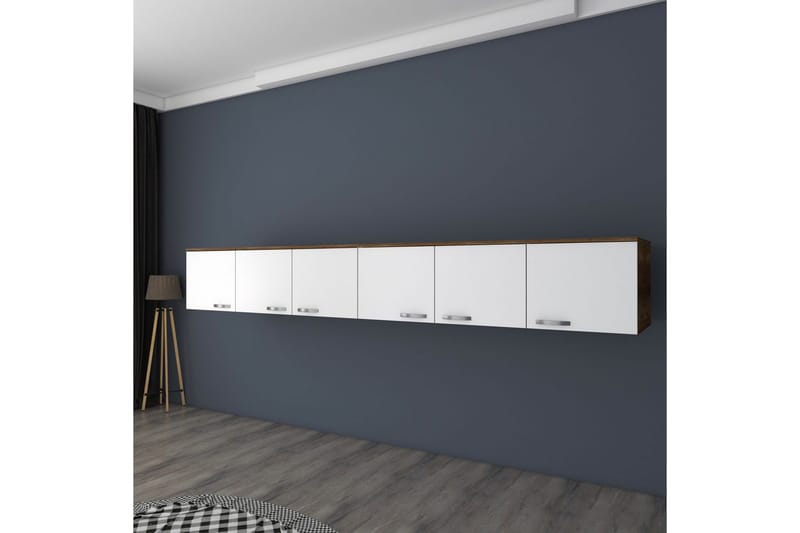 Ervon Vægplade 243x243 cm - Valnød/Hvid - Hus & renovering - Byggeri - Gulv, væg & tag - Gulv & vægbeklædning - Vægplader