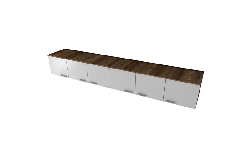 Ervon Vægplade 243x243 cm - Valnød/Hvid - Hus & renovering - Byggeri - Gulv, væg & tag - Gulv & vægbeklædning - Vægplader