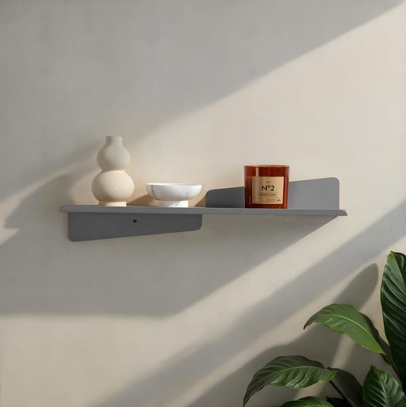 Jorricon væghylde 60 cm - Grå - Opbevaring - Hylder & Reoler - Væghylde & vægreol