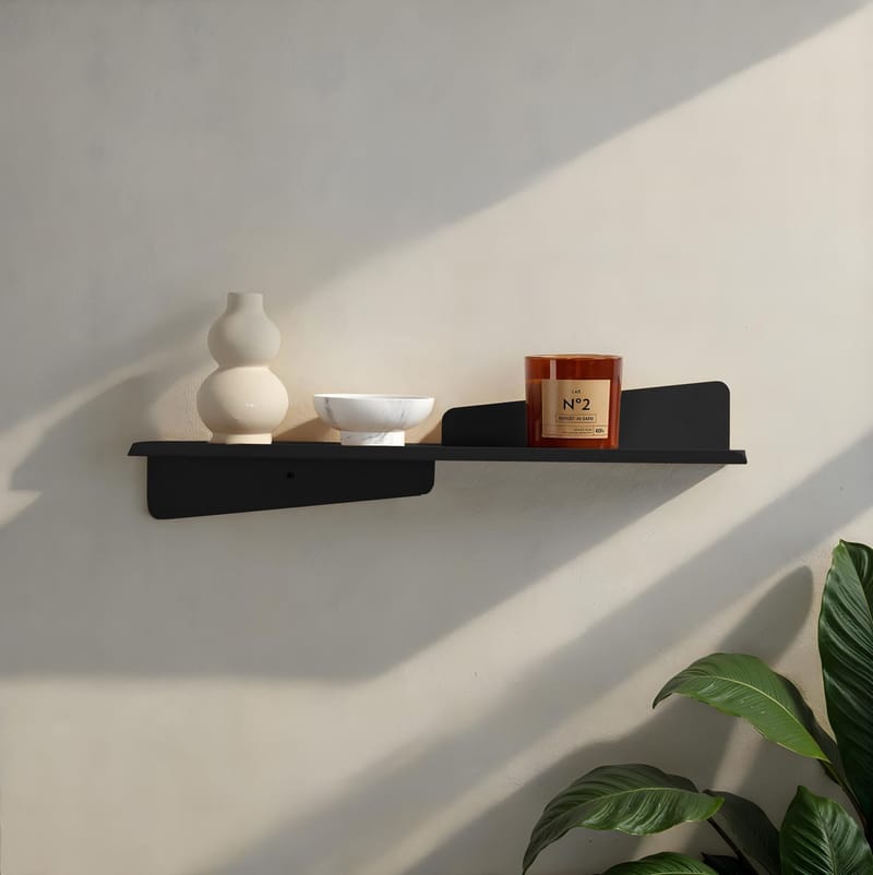 Jorricon væghylde 60 cm - Sort - Opbevaring - Hylder & Reoler - Væghylde & vægreol