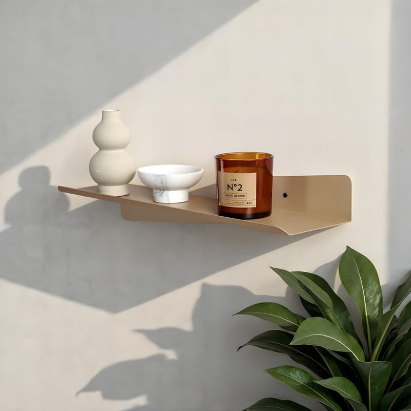 Jorricon væghylde 60 cm - Taupe - Opbevaring - Hylder & Reoler - Væghylde & vægreol