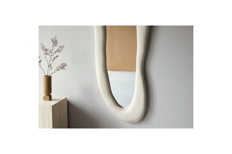 Louiseville Glaspanel - Beige - Boligtilbehør - Spejle - Vægspejl