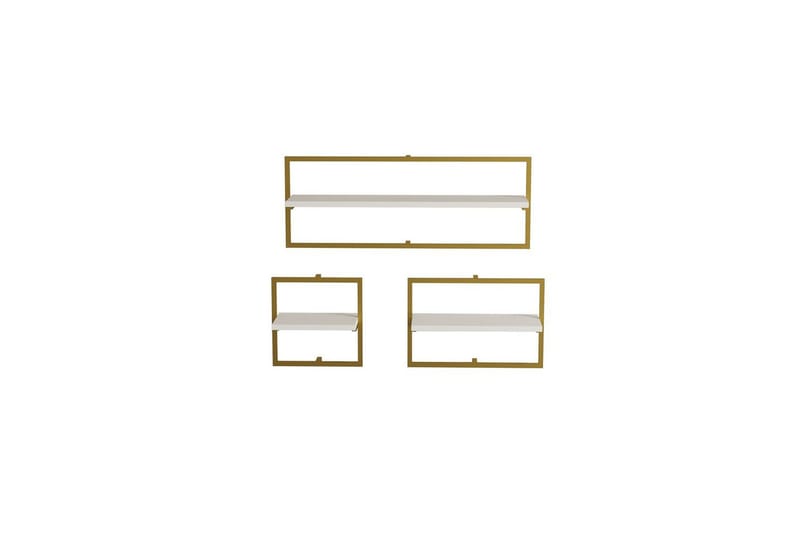 Muroran Vægplade 80x80 cm - Hvid/Guld - Hus & renovering - Byggeri - Gulv, væg & tag - Gulv & vægbeklædning - Vægplader