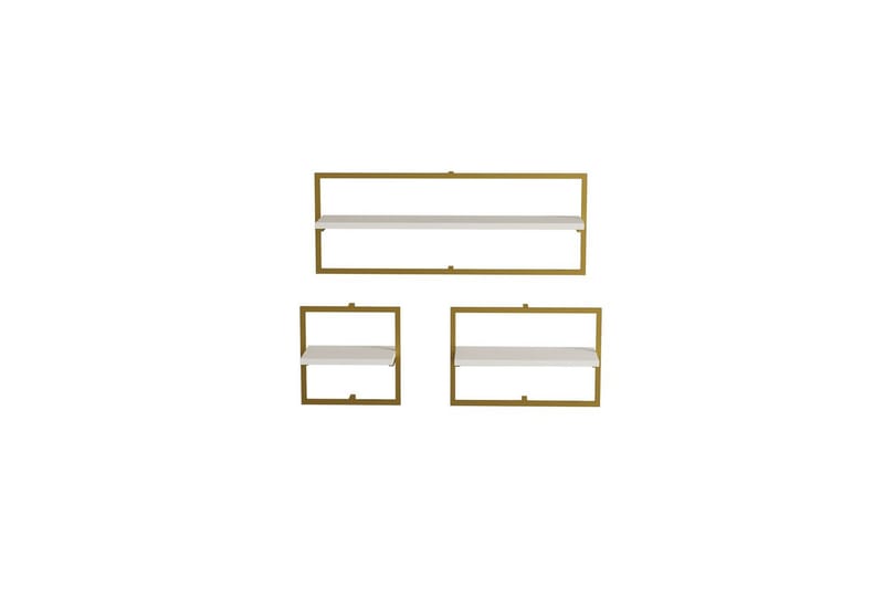 Muroran Vægplade 80x80 cm - Hvid/Guld - Hus & renovering - Byggeri - Gulv, væg & tag - Gulv & vægbeklædning - Vægplader