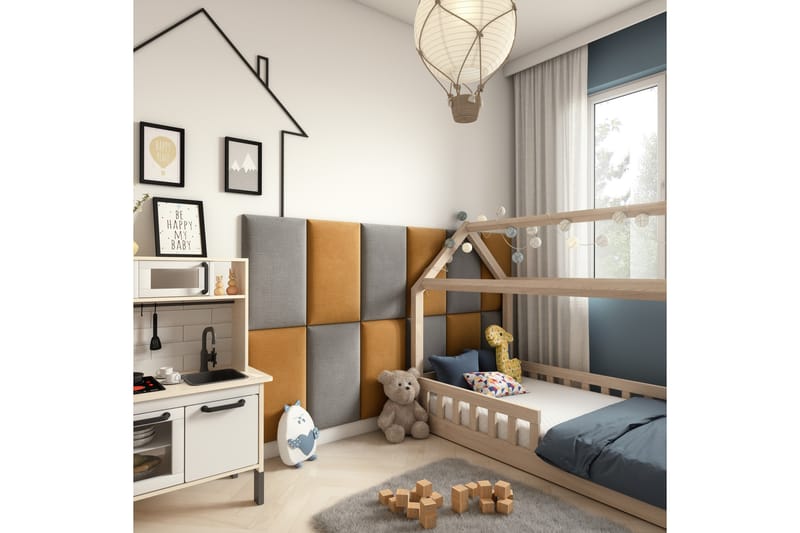 Quadratta Vægpanel 180x100 cm - Gul - Hus & renovering - Byggeri - Gulv, væg & tag - Gulv & vægbeklædning - Vægplader