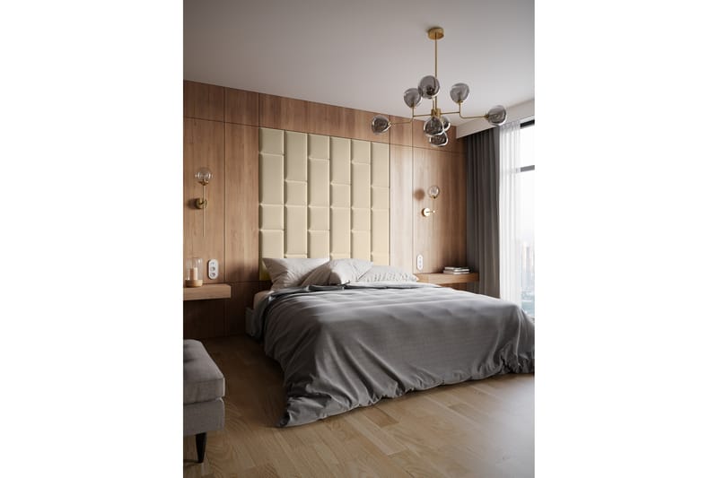 Quadratta Vægpanel 180x180 cm - Beige - Hus & renovering - Byggeri - Gulv, væg & tag - Gulv & vægbeklædning - Vægplader