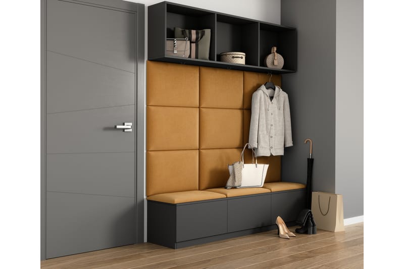 Quadratta Vægplade 180x160 cm - Guld - Hus & renovering - Byggeri - Gulv, væg & tag - Gulv & vægbeklædning - Vægplader