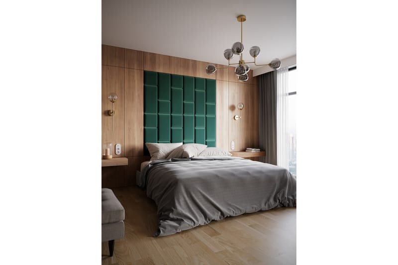 Quadratta Vægplade 180x180 cm - Grøn - Hus & renovering - Byggeri - Gulv, væg & tag - Gulv & vægbeklædning - Vægplader