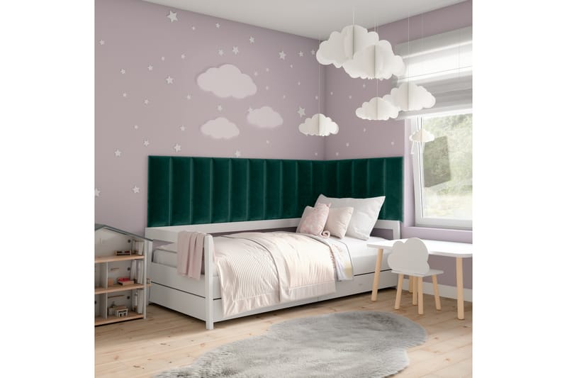 Quadratta Vægplade 210x60 cm - Grøn - Hus & renovering - Byggeri - Gulv, væg & tag - Gulv & vægbeklædning - Vægplader