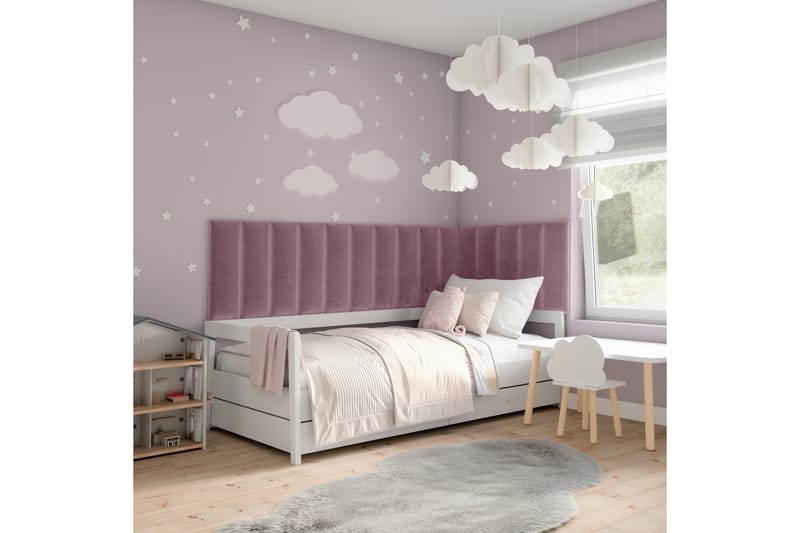 Quadratta Vægplade 210x60 cm - Rosa - Hus & renovering - Byggeri - Gulv, væg & tag - Gulv & vægbeklædning - Vægplader