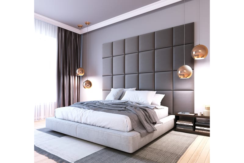 Quadratta Vægplade 240x180 cm - Grå - Hus & renovering - Byggeri - Gulv, væg & tag - Gulv & vægbeklædning - Vægplader