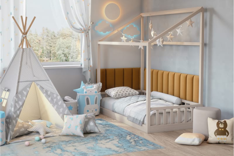 Quadratta Vægplade 320x50 cm - Guld - Hus & renovering - Byggeri - Gulv, væg & tag - Gulv & vægbeklædning - Vægplader
