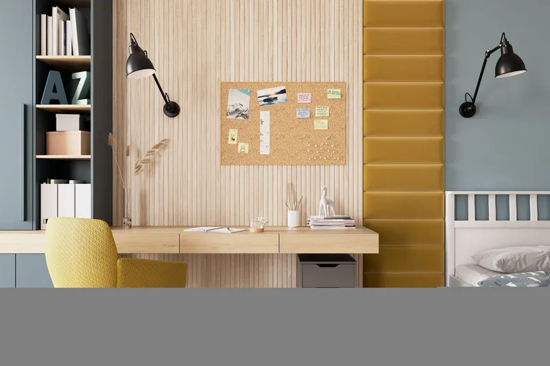 Quadratta Vægplade 50x240 cm, Guld