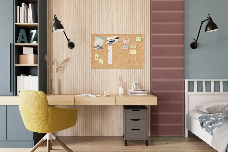 Quadratta Vægplade 50x240 cm, Rosa