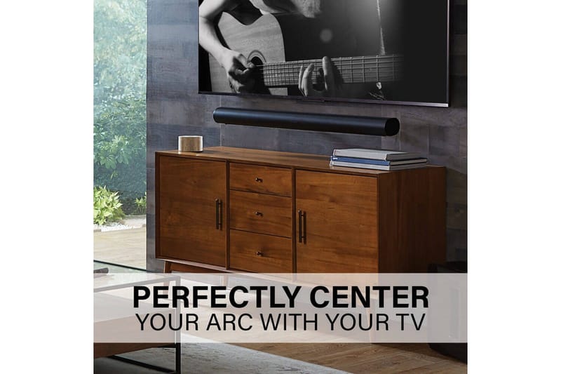 Vægbeslag Sanus til Sonos Arc Soundbar - Hvid - Hus & renovering - Byggeri - Gulv, væg & tag - Gulv & vægbeklædning - Vægplader