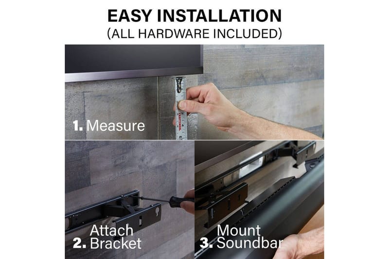 Vægbeslag Sanus til Sonos Arc Soundbar - Hvid - Hus & renovering - Byggeri - Gulv, væg & tag - Gulv & vægbeklædning - Vægplader