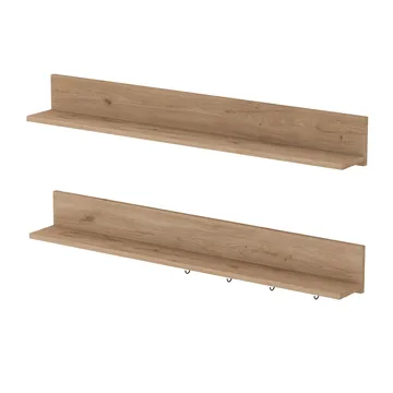 Væghylde Wallxpert Bren (120 x 15 x 14,8 cm) valnød - valnød - Hus & renovering - Byggeri - Gulv, væg & tag - Gulv & vægbeklædning - Vægplader
