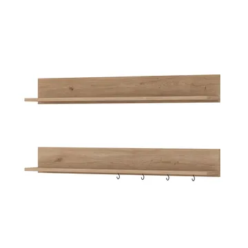 Væghylde Wallxpert Bren (120 x 15 x 14,8 cm) valnød - valnød - Hus & renovering - Byggeri - Gulv, væg & tag - Gulv & vægbeklædning - Vægplader
