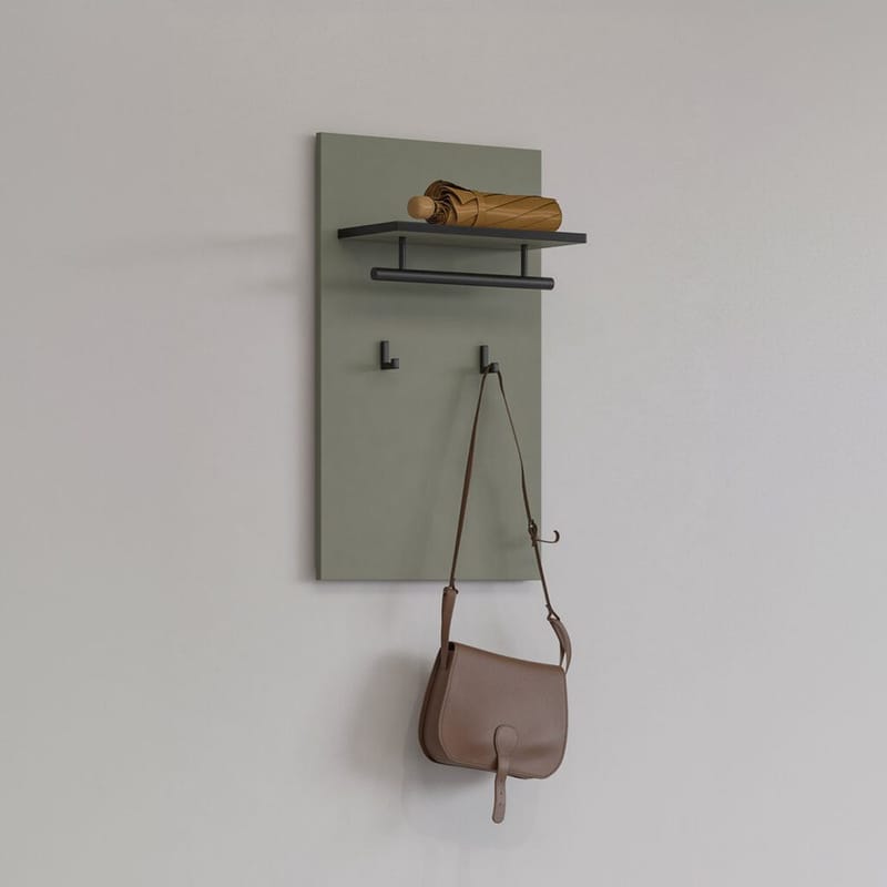 Vægpanel Kors med kroge - Grøn - Hus & renovering - Byggeri - Gulv, væg & tag - Gulv & vægbeklædning - Vægplader