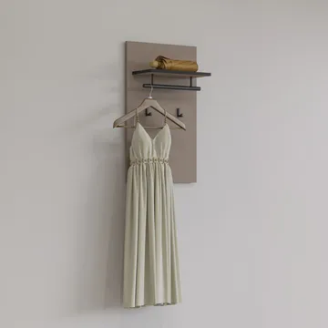 Vægpanel Kryds med Kroge - Congo - Hus & renovering - Byggeri - Gulv, væg & tag - Gulv & vægbeklædning - Vægplader