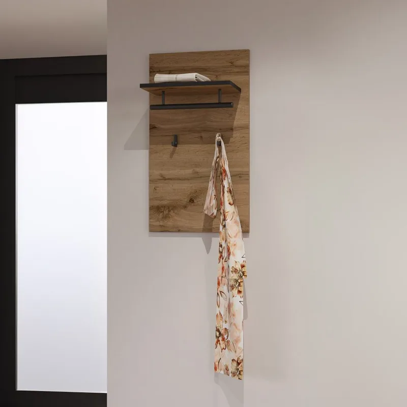 Vægpanel Kryds med Kroge - Wotan Eg - Hus & renovering - Byggeri - Gulv, væg & tag - Gulv & vægbeklædning - Vægplader