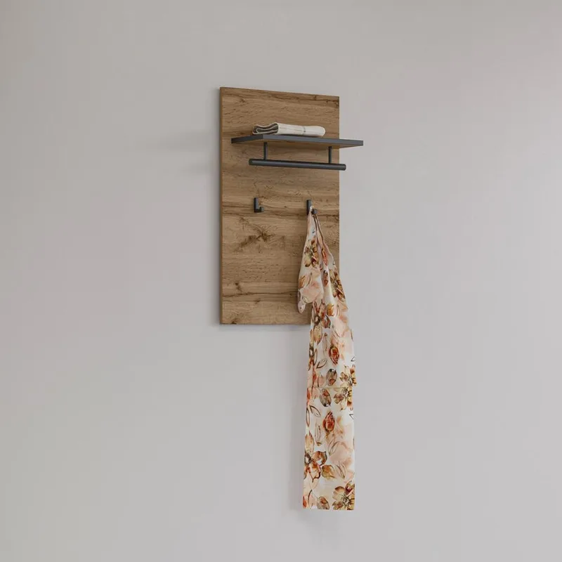 Vægpanel Kryds med Kroge - Wotan Eg - Hus & renovering - Byggeri - Gulv, væg & tag - Gulv & vægbeklædning - Vægplader