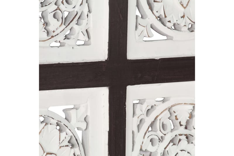 håndskåret vægpanel 40x40x1,5 cm MDF brun og hvid - Brun - Hus & renovering - Byggeri - Gulv, væg & tag - Gulv & vægbeklædning - Vægpanel & panelplade