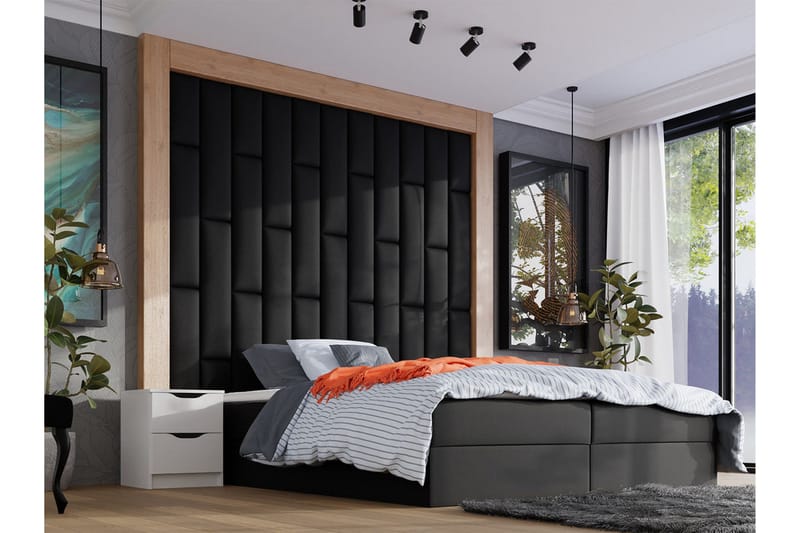 Zaratuz Väggpanel 20x80 cm Black - Hus & renovering - Byggeri - Gulv, væg & tag - Gulv & vægbeklædning - Vægpanel & panelplade