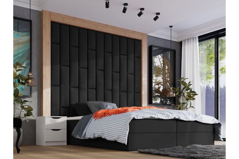 Zaratuz Väggpanel 20x80 cm Black - Hus & renovering - Byggeri - Gulv, væg & tag - Gulv & vægbeklædning - Vægpanel & panelplade