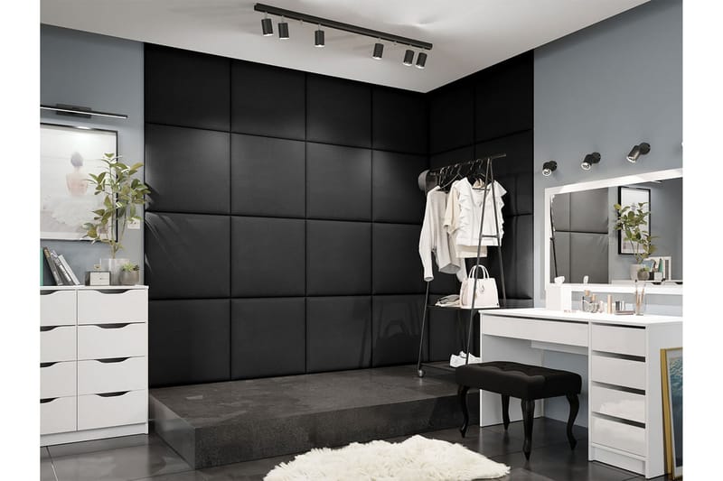 Zaratuz Väggpanel 60x60 cm Black - Hus & renovering - Byggeri - Gulv, væg & tag - Gulv & vægbeklædning - Vægpanel & panelplade