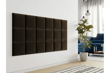 Zaratuz Vægpanel 30x30 cm - Mørkebrun - Hus & renovering - Byggeri - Gulv, væg & tag - Gulv & vægbeklædning - Vægpanel & panelplade
