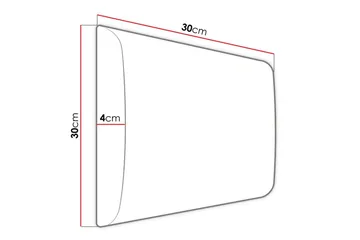 Zaratuz Vægpanel 30x30 cm - Mørkebrun - Hus & renovering - Byggeri - Gulv, væg & tag - Gulv & vægbeklædning - Vægpanel & panelplade