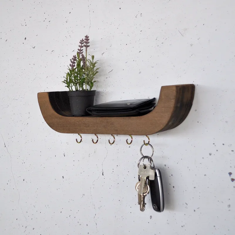 Decorative Wooden Wall Shelf Hanah Home, undefined