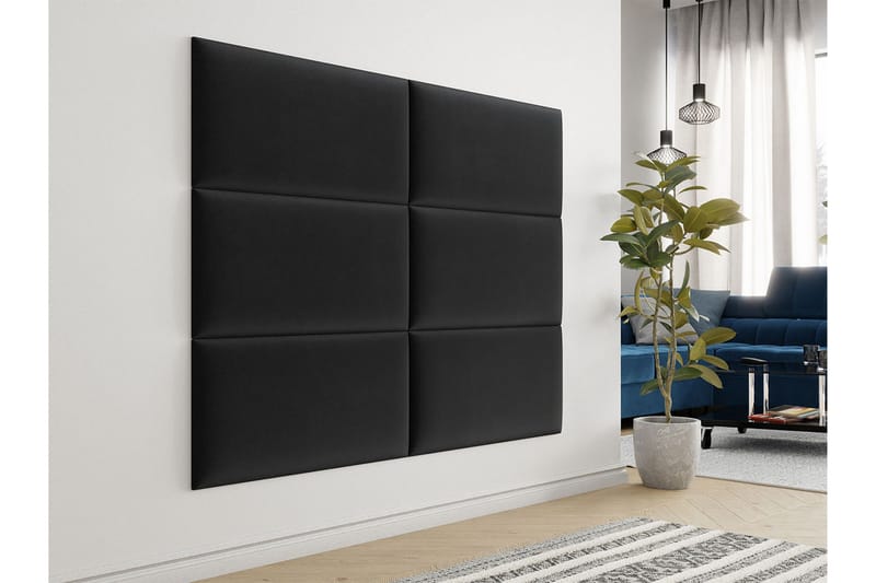 Zaratuz Vægplade Sort - Sort - Hus & renovering - Byggeri - Gulv, væg & tag - Gulv & vægbeklædning - Vægplader