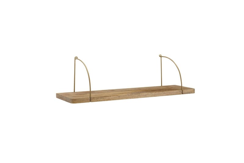 Vægreol Wohnling massivt træ, metal hængende hylde, industriel loftstil 60 cm - 60 cm - Hus & renovering - Byggeri - Gulv, væg & tag - Gulv & vægbeklædning - Vægplader