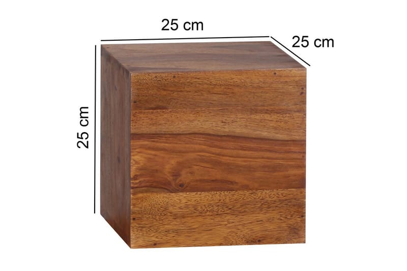 Vægreol Wohnling Sæt med 4 massivt træ kubeoptik vægmonteret moderne - Hus & renovering - Byggeri - Gulv, væg & tag - Gulv & vægbeklædning - Vægplader