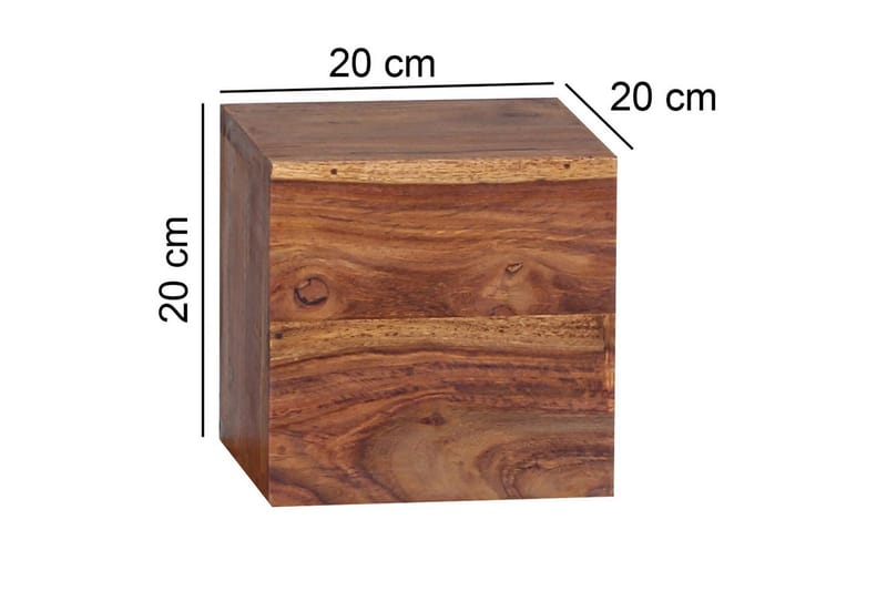 Vægreol Wohnling Sæt med 4 massivt træ kubeoptik vægmonteret moderne - Hus & renovering - Byggeri - Gulv, væg & tag - Gulv & vægbeklædning - Vægplader