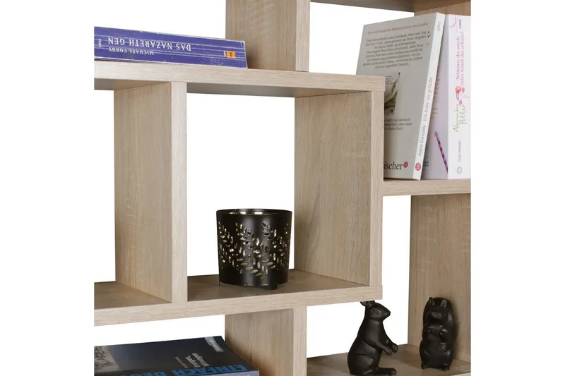 Vægreol Wohnling PAOLA melaminbelagt MDF, opbevaringshylde, vægmonteret, moderne stil Sonoma - Sonoma - Hus & renovering - Byggeri - Gulv, væg & tag - Gulv & vægbeklædning - Vægplader