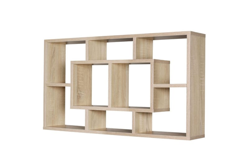 Vægreol Wohnling PAOLA melaminbelagt MDF, opbevaringshylde, vægmonteret, moderne stil Sonoma - Sonoma - Opbevaring - Hylder & Reoler - Væghylde & vægreol