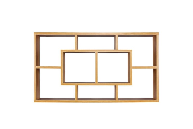 Vægreol Wohnling PAOLA melaminbelagt MDF, opbevaringshylde, vægmonteret, moderne stil Bøg - Bøg - Opbevaring - Hylder & Reoler - Væghylde & vægreol